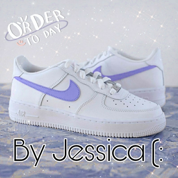 CUSTOMIZE NEW ALL WHITE AF1S - Picture 3 of 5